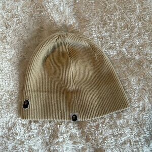 A Bathing Ape Knit Cap, Beige